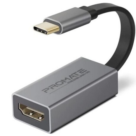 Adaptador Usb-C A HDMI 4K PROMATE - Gris Adaptador Usb-C A HDMI 4K PROMATE - Gris