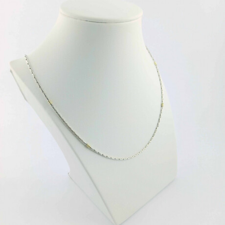 Gargantilla de plata 925 con Doublé de oro 18 kt Largo 45 cm