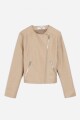 Campera biker TOSTADO