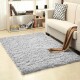 Alfombra Peluda Shaggy de 2.0 x 2.5 m Plateado
