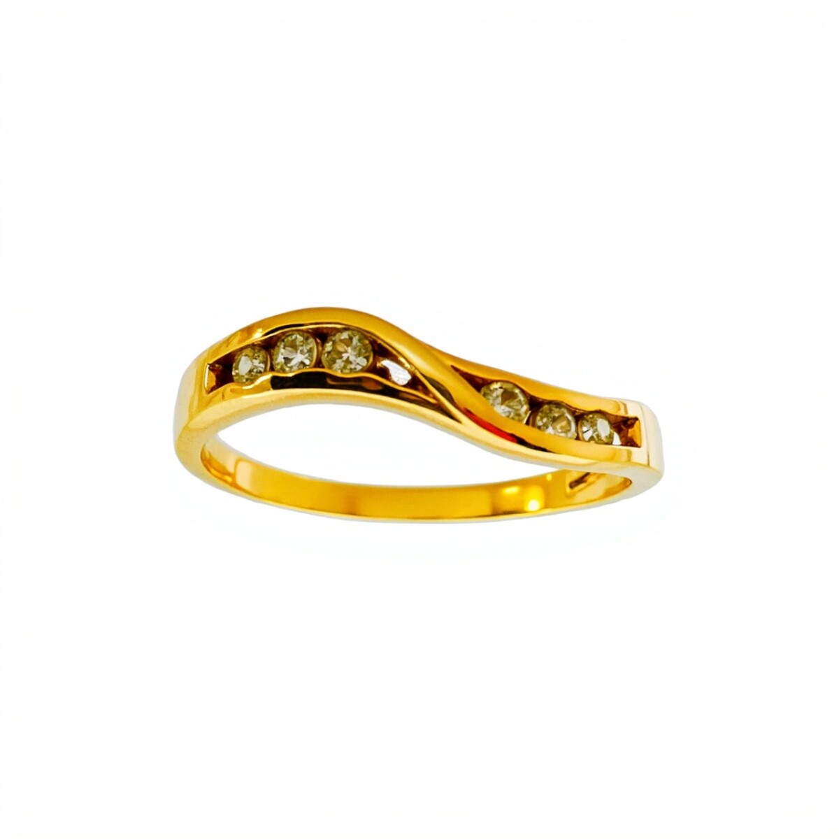 Anillo-Oro bajo-Piedra Zirconia-AN8039 - conpiedra 