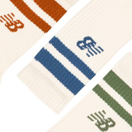 Medias New Balance Unisex - Striped Crew Socks - LAS35210AS3 PRINT/PATTERN/MISC