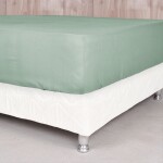 Sábana ajustable 200 hilos Basic Color Verde (Altura del Colchón: 30 cm) Super King