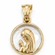Medalla Virgen Niña Oro 18 Kt Medalla Virgen Niña Oro 18 Kt