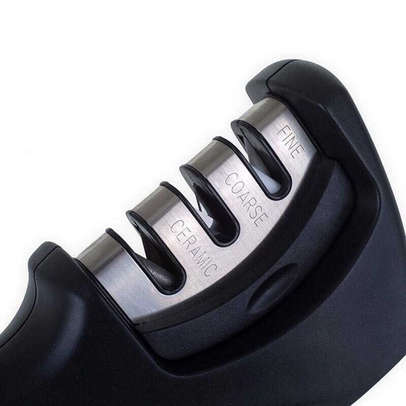 Afilador de cuchillos manual 3 pasos NEGRO