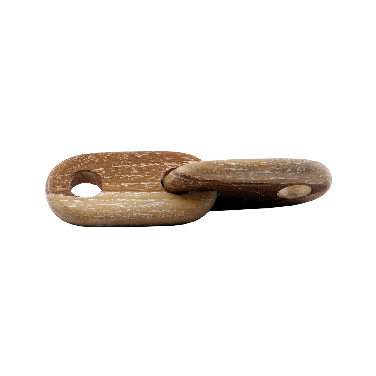 ADORNO DECORATIVO - SMALL MADERA BLANCO CADENA 