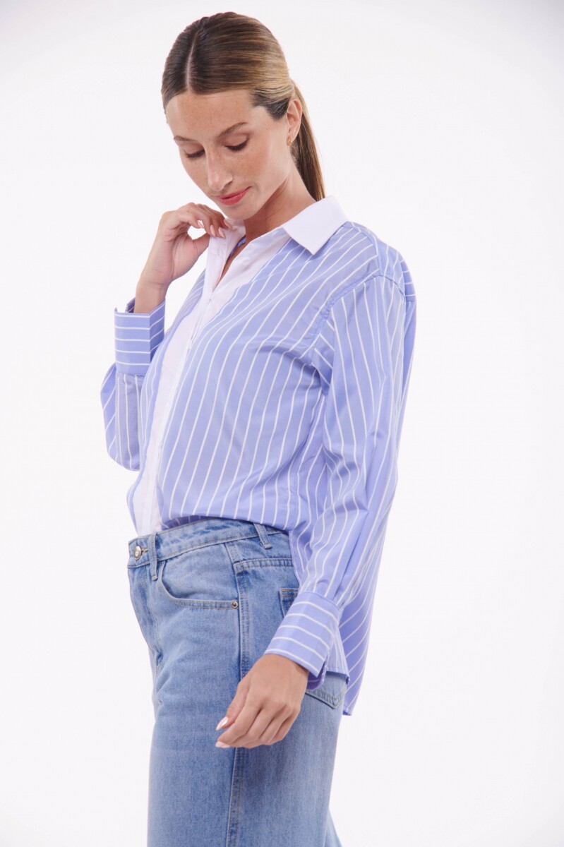 CAMISA ALONDRA - CELESTE 
