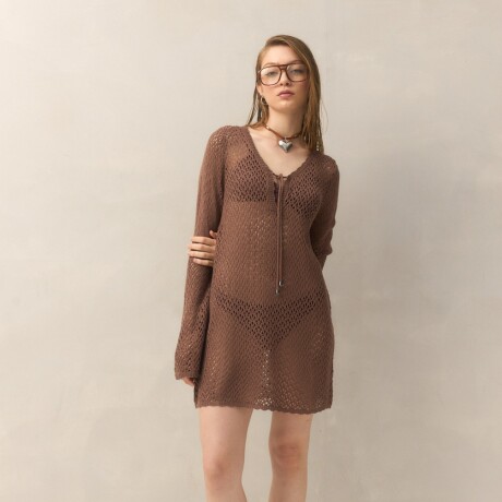 VESTIDO ASTURIANA Chocolate