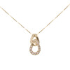 Colgante con cadena Antonella en oro amarillo 18k y brillantes Colgante con cadena Antonella en oro amarillo 18k y brillantes