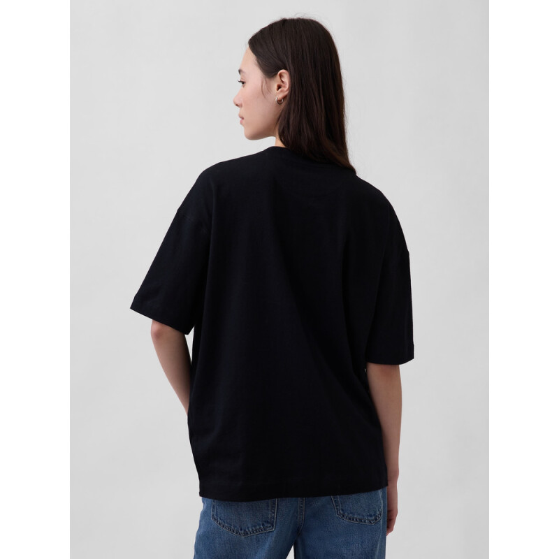 FRCH SS VINTAGE OVERSIZED TEE BLACK