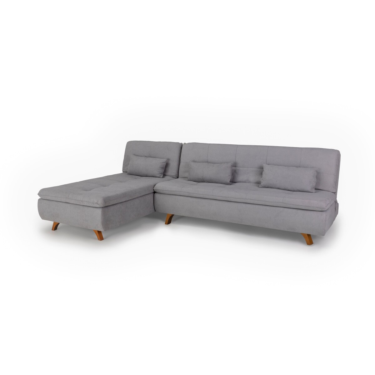 Rinconera Cama Maira - Tela Microfibra - Chaise Izquierdo - 9903 (Soft Gris) 