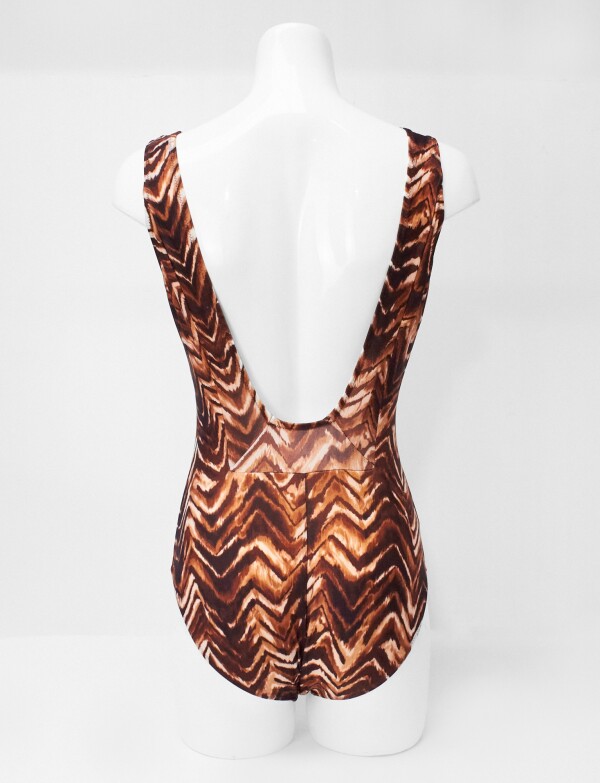 Malla Escote Cuadrad MULTI/MARRON