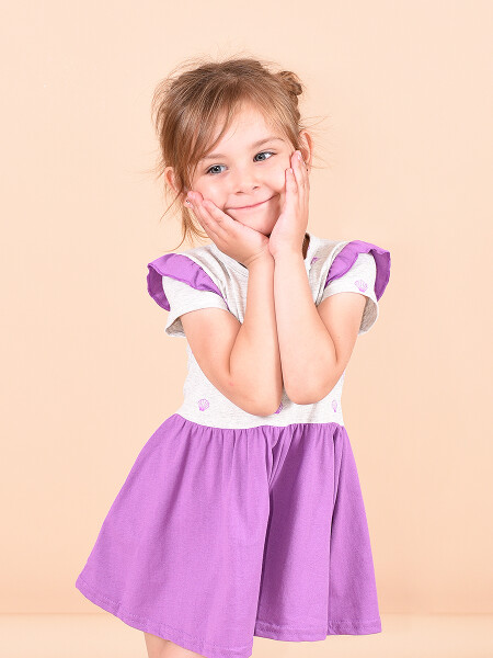 VESTIDO ALMEJA VIOLETA
