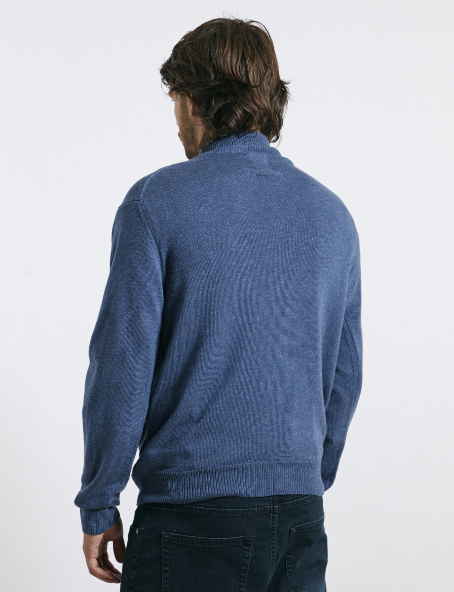 470416 SWEATER HARRY Azul Piedra Melange