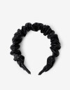 Vinchas Rígidas PU Vincha Rígida Con Frunces - Negro