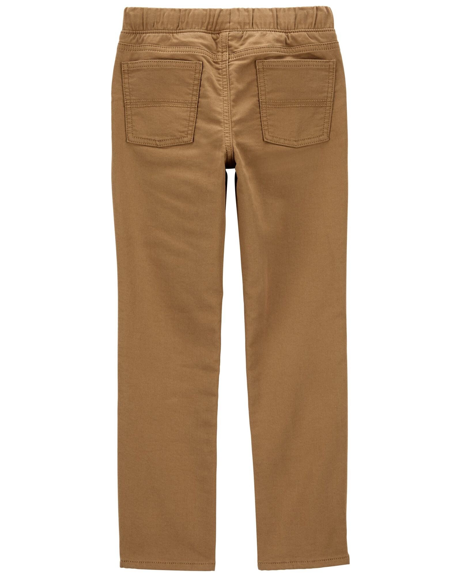 Pantalón en tejido dobby, color khaki. Talles 6-8 Sin color
