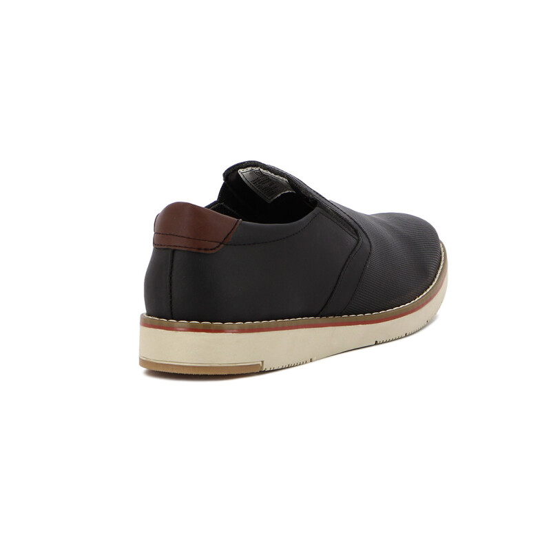 Country Zapato Hombre Casual S/ Cordones Negro-canela