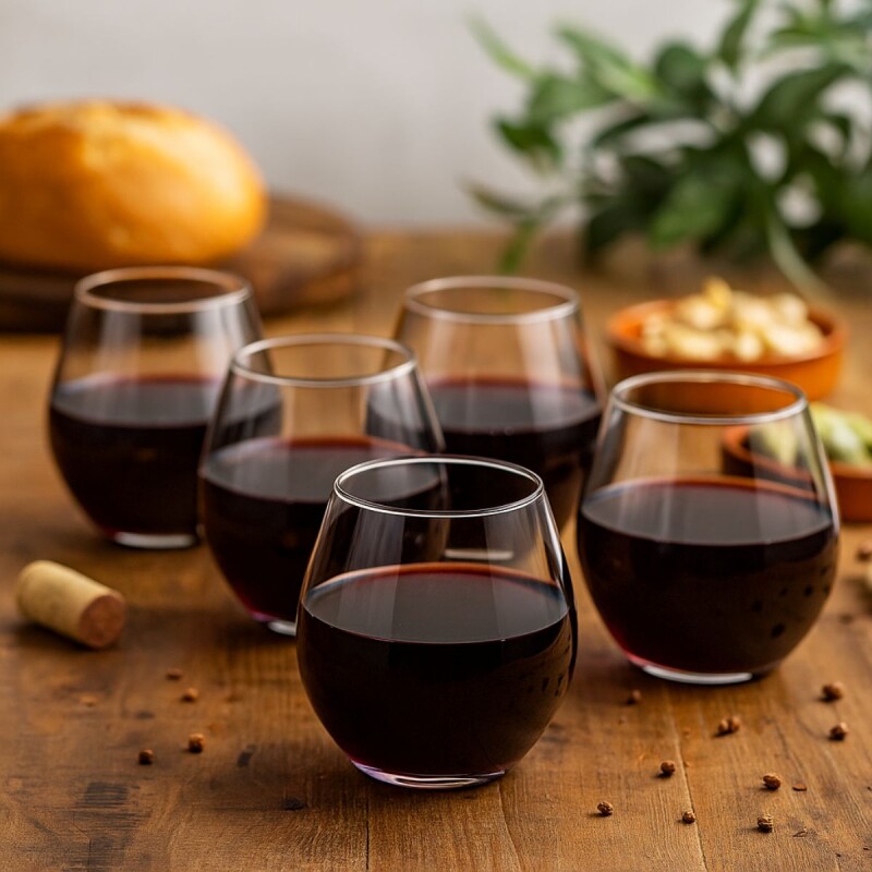 Set x6 vasos de vino 475ml TRANSPARENTE