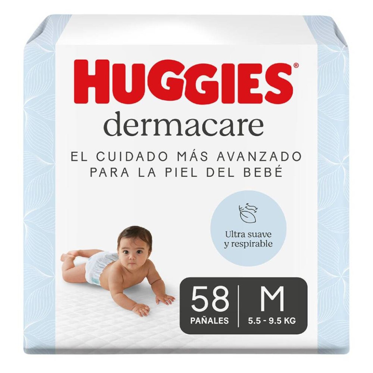 Pañales Huggies Dermacare Talle M 58 Unidades 