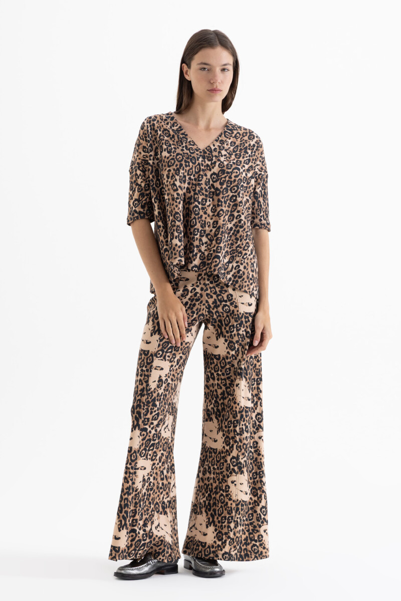 REMERA SAFARI Leopardo