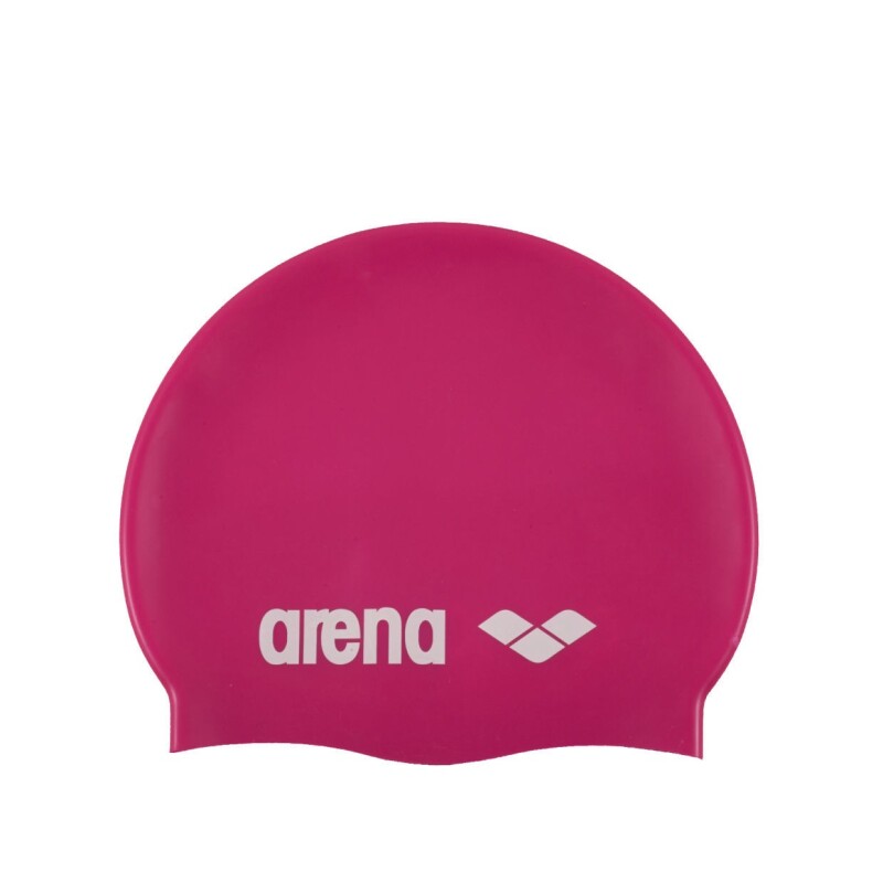 Gorra de Natación – Silicona Fucsia y Blanca CLASSIC SILICONE - FUCSIA-WHITE