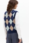 Chaleco Frank en Blend de Lana Navy Diamond - $ 7.500