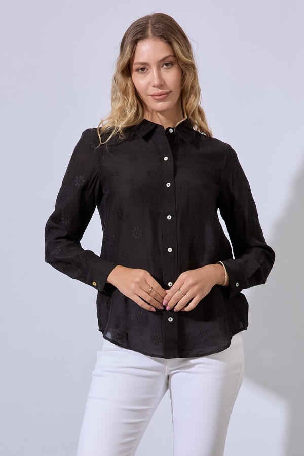 Camisa Bordada NEGRO