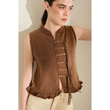 Top Sol Chocolate Con Lurex