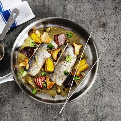 Sartén de Acero Inoxidable Sautex 24 cm Sartén de Acero Inoxidable Sautex 24 cm