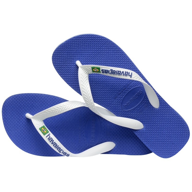 Ojotas Havaianas Brasil Logo Azul
