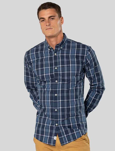 CAMISA A CUADROS Piedra