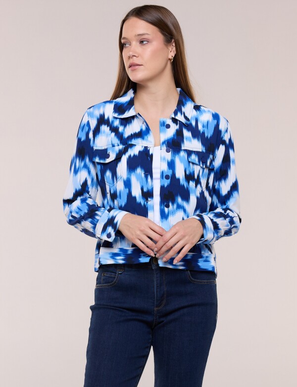 Camperita Liviana Estampada AZUL/MULTI