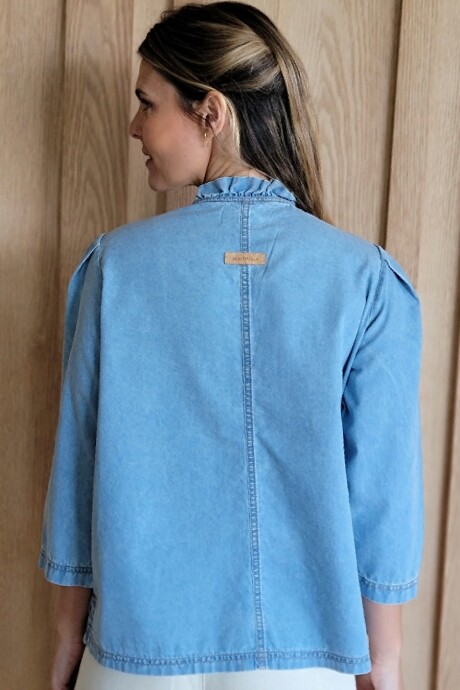 Camisa Carlotta Denim Celeste
