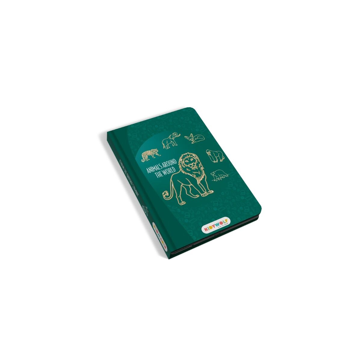 Mini Pizarra Led con libro y actividades - Animales del mundo 