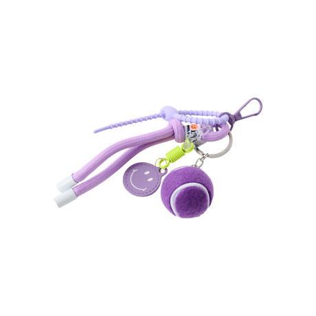 Llavero con accesorios Pelota Tennis Violeta