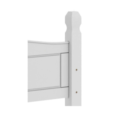Respaldo Queen Madera Maciza 160cm Blanco