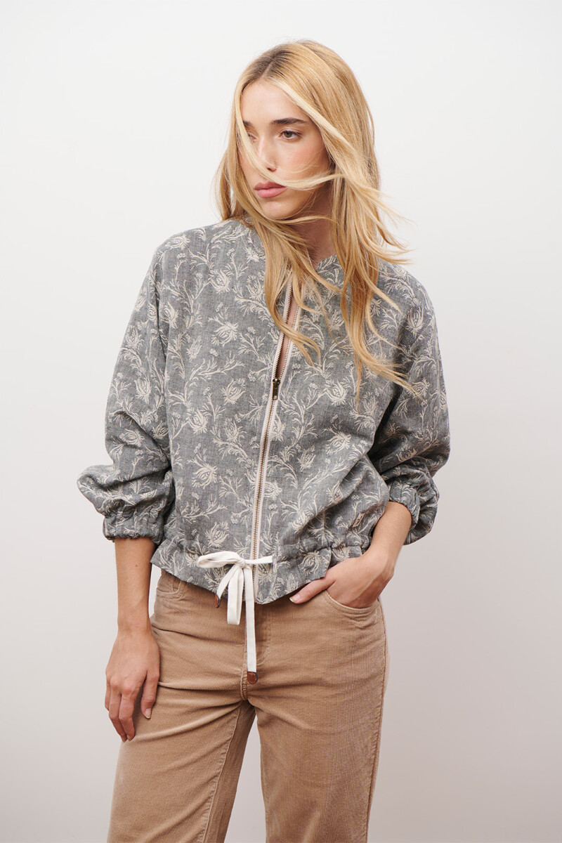 BOMBER TRAMADA NEGRO