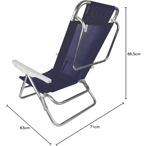 SILLA PLEGABLE DE ALUMINIO MOR SUMMER AZUL 2105 SILLA PLEGABLE DE ALUMINIO MOR SUMMER AZUL 2105