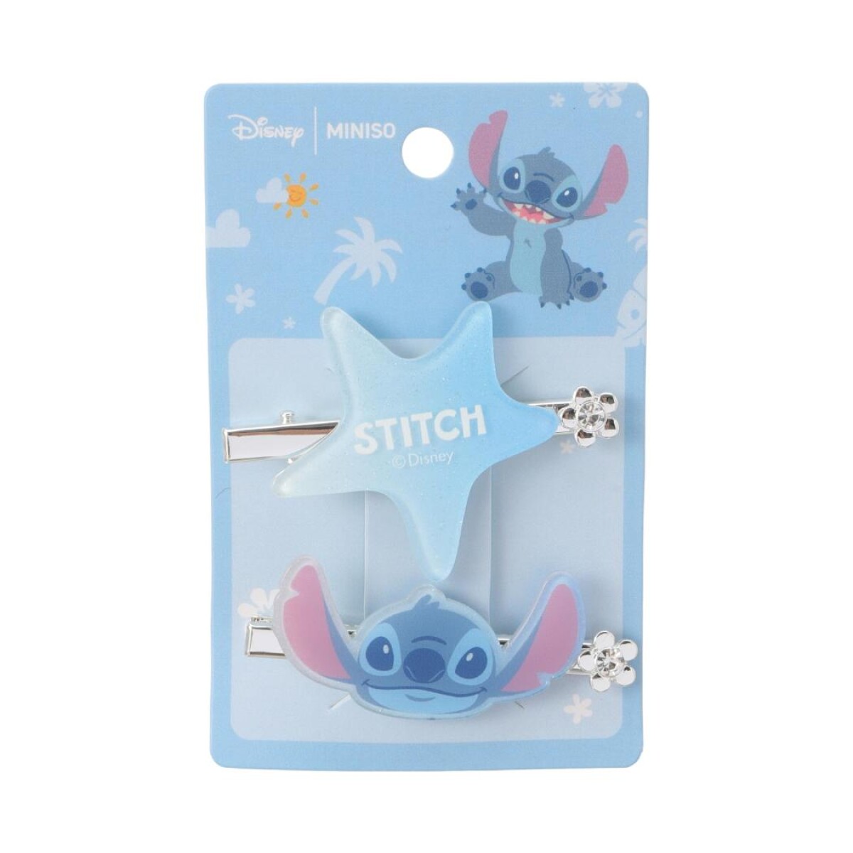 Clips de pelo Stitch 2pcs - diseño 2 