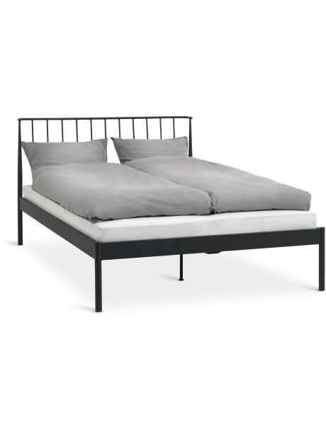 Estructura cama ABILDRO 2 Plazas 140x200 negro Estructura cama ABILDRO 2 Plazas 140x200 negro