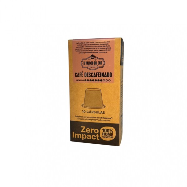 CÁPSULAS CAFÉ DESCAFEINADO ZERO IMPACT X 10 U Unica
