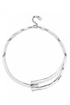 COLLAR RIGIDO DE ALEACIÓN DE METALES BAÑADA EN PLATA DE LEY Colgante