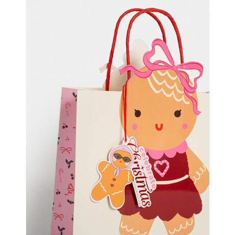 Bolsa De Regalo Navideña Combinacion Multicolor