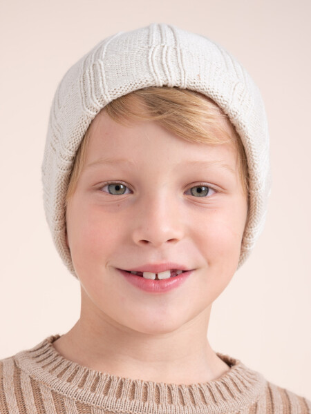 Gorro liso Beige