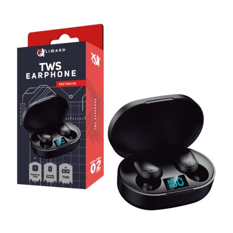 Auricular Bluetooth X-Lizzard Xxz-Tws-02 Tws Ub NEGRO