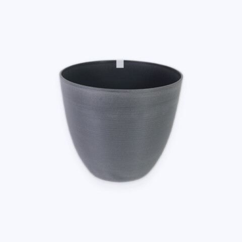 MACETERO PLAST GRIS 28X25CM Unica