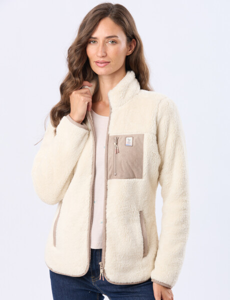 CAMPERA DE SHERPA Natural