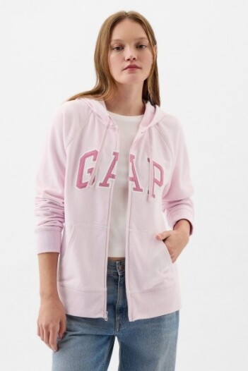 Canguro Con Cierre Logo Gap Mujer Light Peony