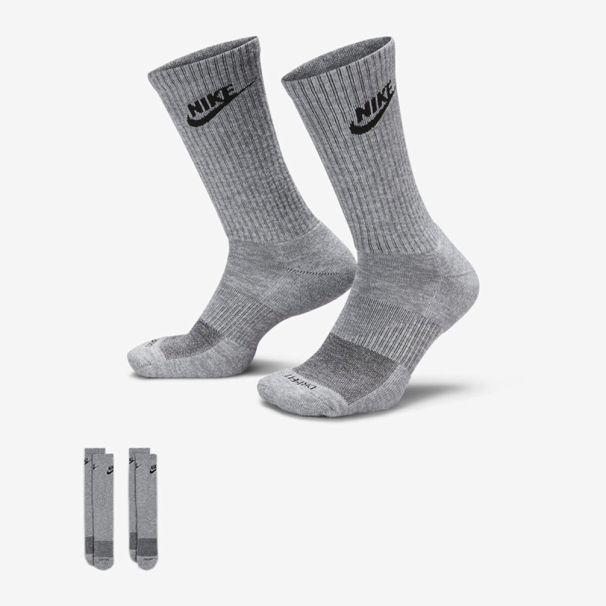 MEDIAS NIKE EVERYDAY PLUS CUSH CREW - MEDIAS NIKE EVERYDAY PLUS CREW 2PACK 