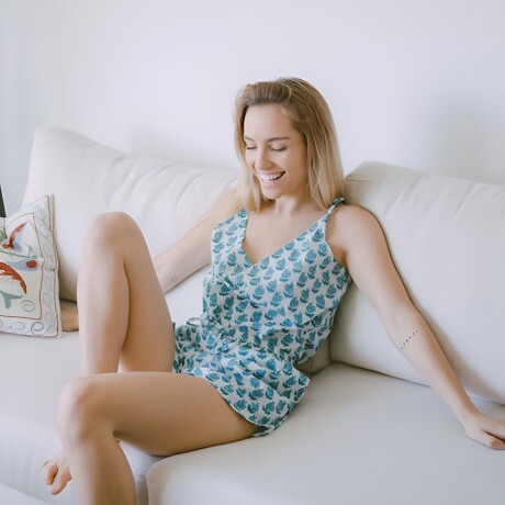 Pijama Noa con short Verde